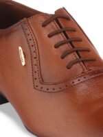 Red Chief Men Tan Brown Solid Leather Formal Oxfords