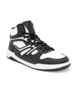 Red Tape Men Printed PU High-Top Sneakers