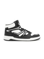Red Tape Men Printed PU High-Top Sneakers