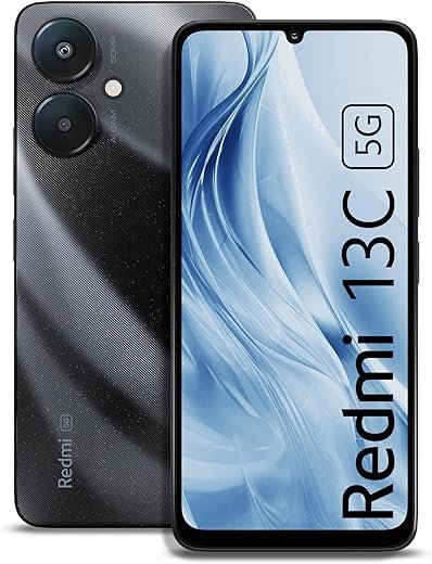 Redmi 13C 5G (Starlight Black, 4GB RAM, 128GB Storage) | MediaTek Dimensity 6100+ 5G | 90Hz Display