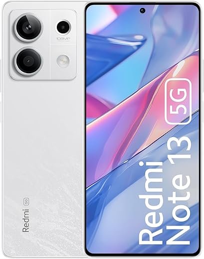 Redmi Note 13 5G (Arctic White, 6GB RAM, 128GB Storage) | 5G Ready | 120Hz Bezel-Less AMOLED | 7.mm Slimmest Note Ever | 108MP Pro-Grade Camera