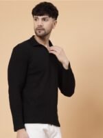 Rigo Polo Collar Long Sleeve Cotton T-shirt