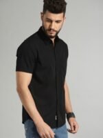 Roadster Men Black Sustainable Casual Shirt