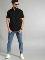 Roadster Men Black Sustainable Casual Shirt