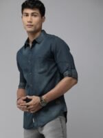 Roadster Men Blue Faded Casual Shirt