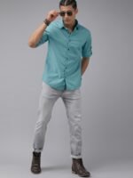 Roadster Men Blue Opaque Casual Shirt