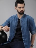 Roadster Men Blue Standard Casual Cotton Denim Shirt