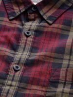 Roadster Men Maroon & Navy Blue Checked Pure Cotton Casual Sustainable Shirt