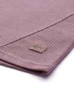 Roadster Men Mauve Textured Henley Neck T-shirt