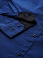 Roadster Men Navy Blue Cotton Sustainable Casual Shirt