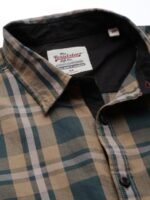 Roadster Men Olive & Beige Checked Casual Shirt