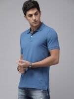 Roadster Men Polo Collar T-shirt