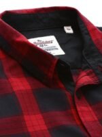 Roadster Men Red & Black Regular Fit Checked Sustainable Casual Shirt