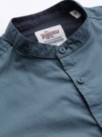 Roadster Men Teal Blue Regular Fit Solid Sustainable Casual Shirt