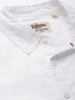 Roadster Men White Classic Regular Fit Cotton Casual Shirt