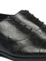 Ruosh Men Textured Leather Formal Oxfords