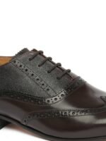 Ruosh Textured Leather Formal Oxford Shoes