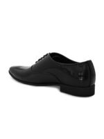 San Frissco Men Black Textured Formal Oxfords