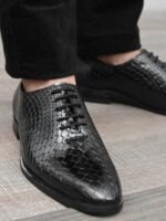 San Frissco Men Textured Formal Oxfords
