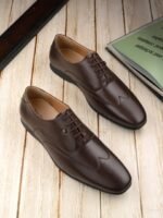 San Frissco Men Textured Formal Oxfords