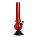 SEPARATE WAY Acrylic Mini Water Pipe Bong, Portable Hookah, Smoking Pipe Bong 8'' (Red)