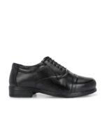 SERVER Men Textured Leather Formal Oxfords