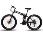 Shanti A1 MTB Folding Cycles/Mountain Bikes for Unisex Adults with 21 Speed Shimano Gear 26 * 2 INCHES Wheels (Black)