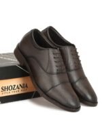 SHOZANIA Men Textured Lightweight Oxfords