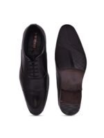 Sir Corbett Men Black Solid Formal Lace Up Oxford