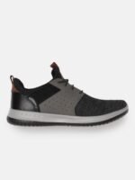 Skechers Men Black & Grey Delson- Camben Sneakers