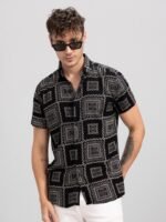 Snitch Men Slim Fit Printed Casual Shirt