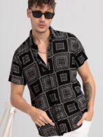 Snitch Men Slim Fit Printed Casual Shirt