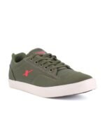 Sparx Men Olive Green Canvas Sneakers