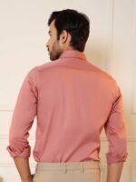 SUBTRACT Slim Fit Cotton Satin Party Shirt