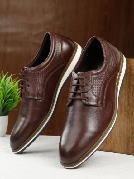 Teakwood Leathers Genuine Leather Semi-Formal Oxfords Shoes