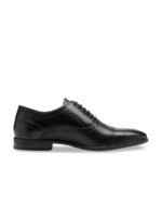 Teakwood Leathers Men Black Leather Formal Oxford Shoes