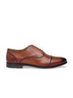 Teakwood Leathers Men Brown Solid Genuine Leather Formal Oxfords