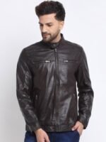 Teakwood Leathers Men Leather Water Resistant Biker Jacket