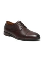 Teakwood Leathers Men Perforations Leather Oxfords Formal Shoes