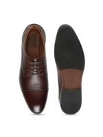 Teakwood Leathers Men Perforations Leather Oxfords Formal Shoes