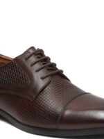 Teakwood Leathers Men Perforations Leather Oxfords Formal Shoes