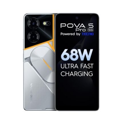 TECNO Pova 5 Pro 5G (Silver Fantasy, 8GB RAM,128GB Storage)| Segment 1st 68W Ultra Fast Charging | India's 1st Multi-colored Backlit ARC Interface | 50MP AI Dual Camera |...