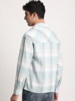 THE BEAR HOUSE Men Checked Relaxed Fit Cotton Shacket