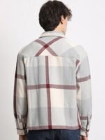 THE BEAR HOUSE Men Checkered Relaxed Fit Shacket