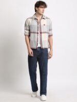 THE BEAR HOUSE Men Checkered Relaxed Fit Shacket