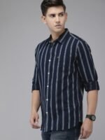 THE BEAR HOUSE Men Slim Fit Striped Casual Shirt