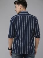 THE BEAR HOUSE Men Slim Fit Striped Casual Shirt