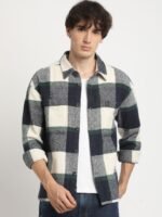 THE BEAR HOUSE Men Tartan Checks Opaque Checkered Casual Shirt