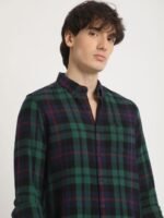 THE BEAR HOUSE Men's Checked Slim Fit Casual Shirt