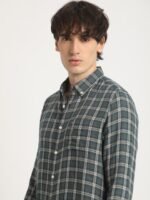 THE BEAR HOUSE Men's Checked Slim Fit Casual Shirt